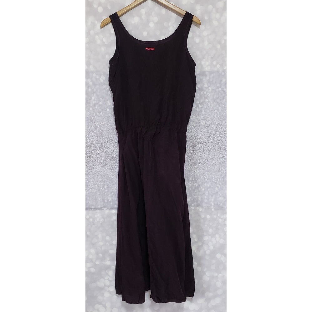 Hard Tail Forever Silk Purple Maxi Dress Sz Medium Boho Bemberg Sleeveless - Picture 2 of 11